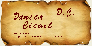 Danica Cicmil vizit kartica